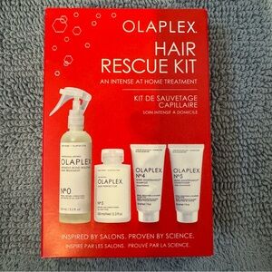NEW, never opened!! Olaplex Hair Rescue Kit; intense at home treatment; 4 pieces